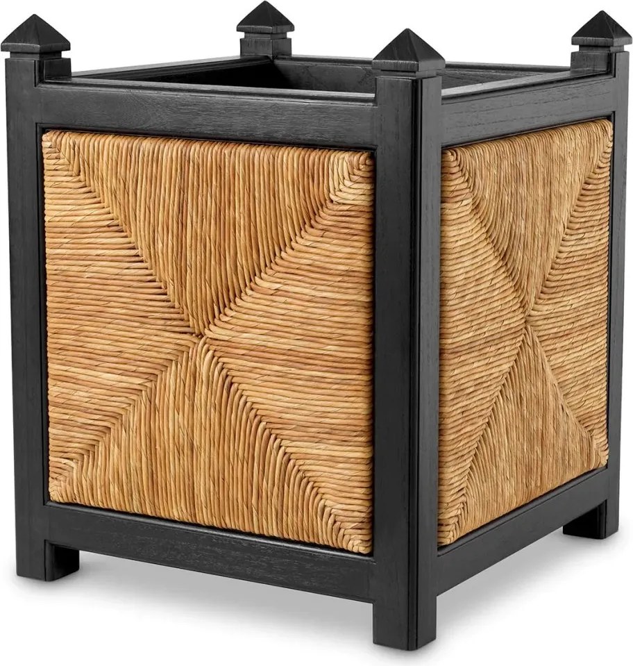 Ghiveci, vas decorativ din iarba de mare, Aruba