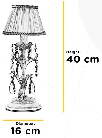 Lampă de masă KAREN 1xE14/6W/230V auriu ONLI