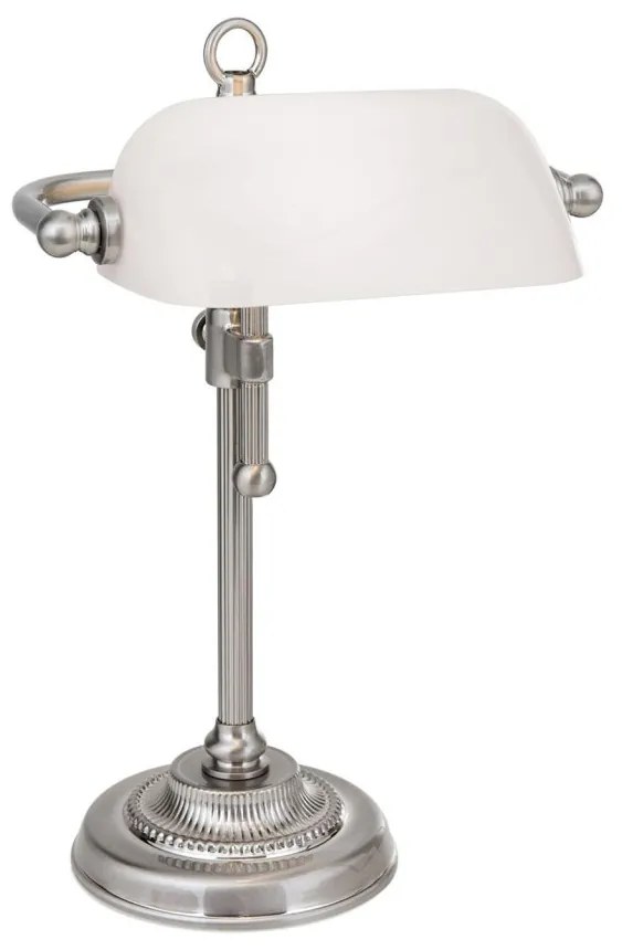 Veioza/Lampa de masa stil clasic HARVARD satin/alb