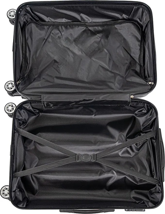 Valiză medie TravelLux Pro cu hardtop 42x65x24 cm gri închis