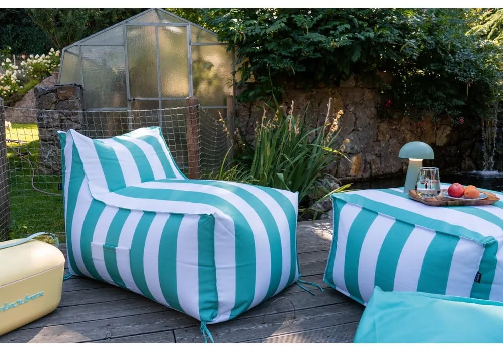 Beanbag pentru grădină alb-verde – Bonami Essentials