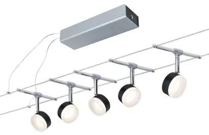 Paulmann 94457 - Set 5x LED de 4W, sistem complet pe cablu CLEAR 230V