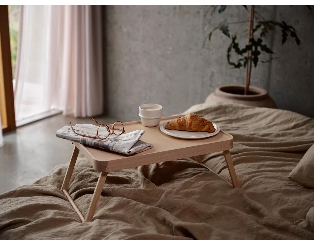 Măsuță auxiliară din lemn de frasin 32x49,5 cm Inu – Zone