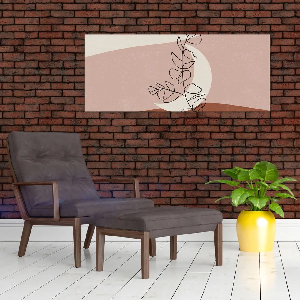 Tablou - Boho frunze N⁰2 (120x50 cm)