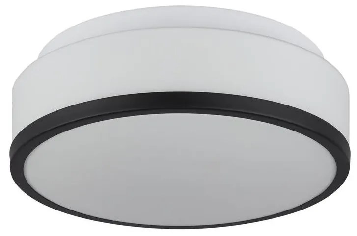 Plafoniera baie cu protectie IP44 Cheese 29cm, negru