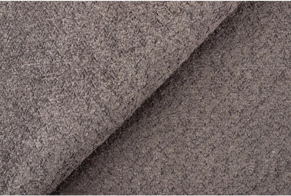 Modul pentru canapea gri cu tapițerie din stofă bouclé (cu colț pe partea dreaptă) Roxy – Scandic