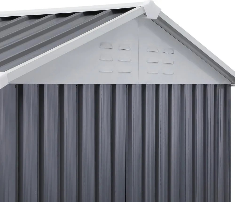 Căsuță de grădină Avenberg NORMAN 2,45 × 1,75 m, GRI/ALBĂ