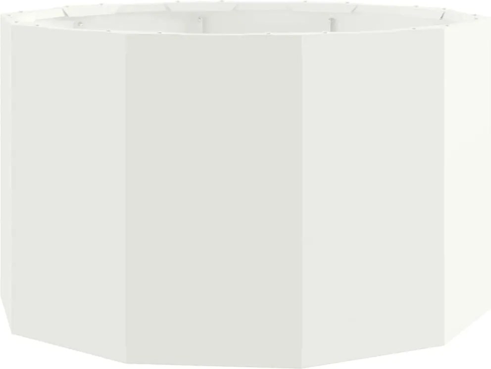 vidaXL Jardinieră Alb 60 x 60 x 35 cm Oțel
