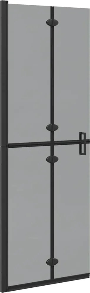 vidaXL Perete de duș Walk-In Negru 70 x 6,5 x 190 cm