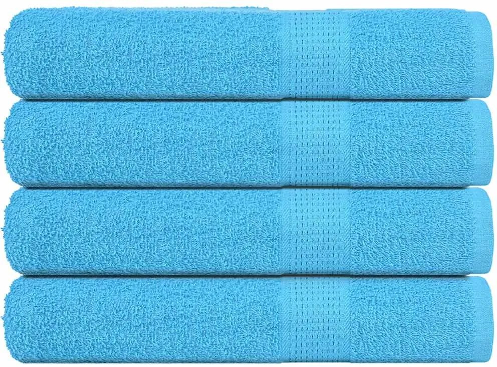 vidaXL Prosoape FROGN 4 buc., turcoaz, 100x200 cm, 360 g/m²