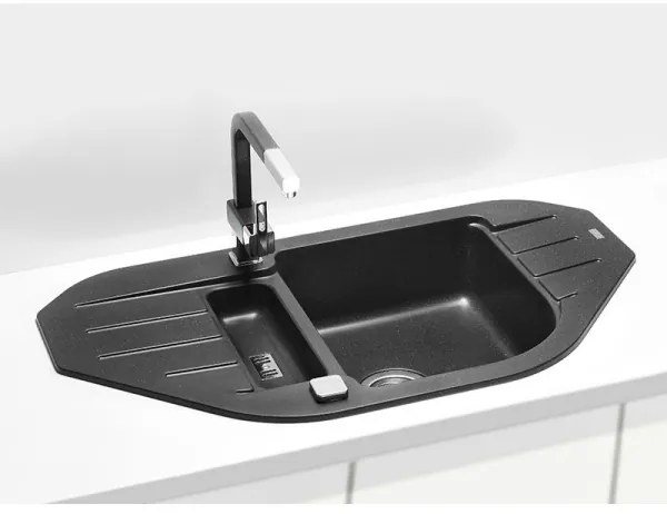 Chiuvetă de bucătărie ALVEUS 1090940 NIAGARA 90x50 cm negru