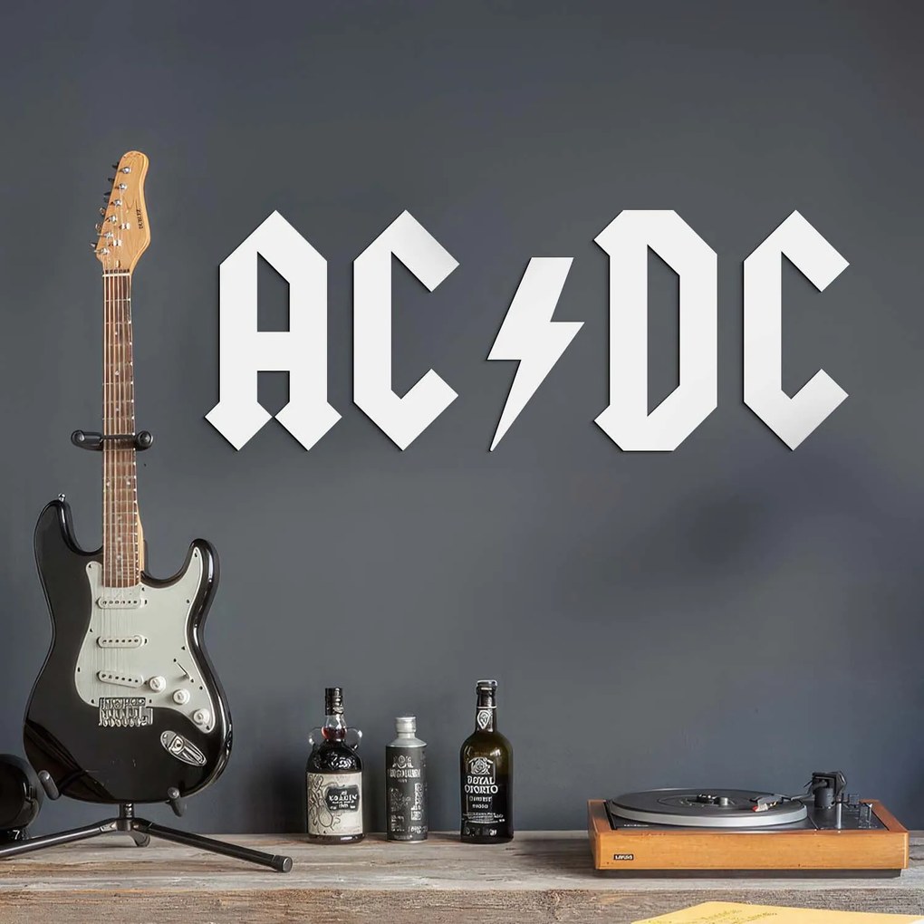 DUBLEZ | Logo din lemn - Inscripție pentru perete - AC/DC