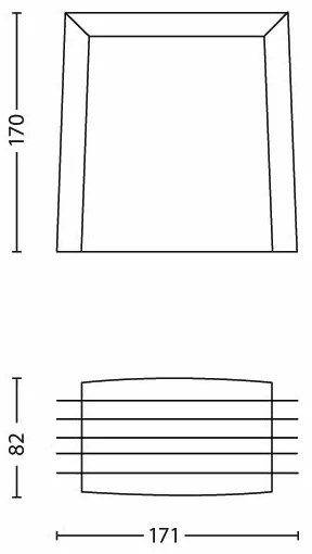 Aplică de exterior SHADES 1xE27/15W/230V IP44 antracit Philips