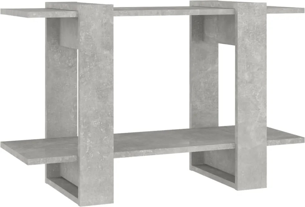 vidaXL Bibliotecă/Separator cameră, gri beton, 80x30x51 cm