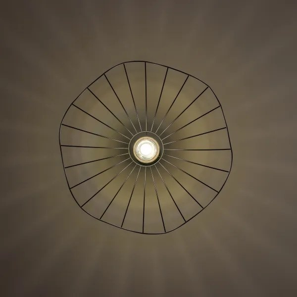 Brilagi - Lustră LED suspendată pe cablu CERIA WIRE 1xE27/40W/230V Ø 60 cm negru