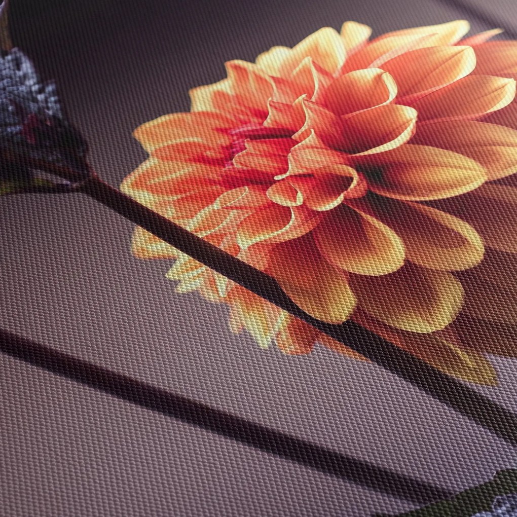 Tablou - Floare (cu ceas) (90x30 cm)
