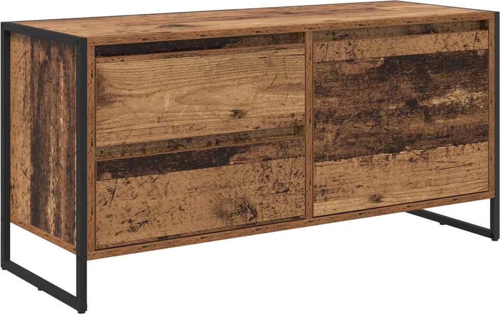 vidaXL Cabinet TV Lemn Vechi 100 x 36 x 49.5 cm Lemn compozit