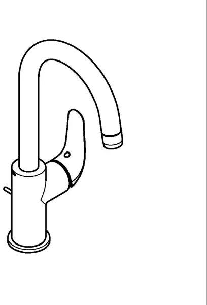 GROHE 24330001 - baterie pentru lavoar EUROSMART, mărimea L, crom lucios