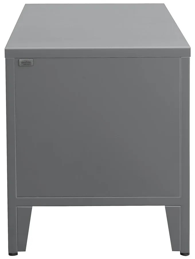 Pantofar gri cu bancă din metal Salino – Støraa