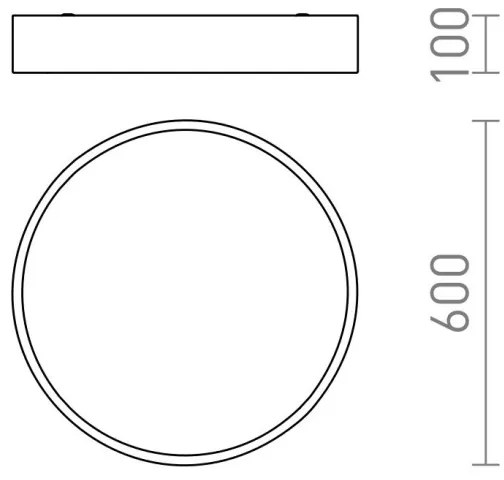 Plafonieră LED MEZZO LED/60W/230V neagră RED-Design Rendl-R13333