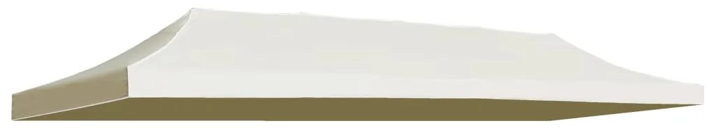 Acoperis cort de petrecere, crem, 3 x 6 m