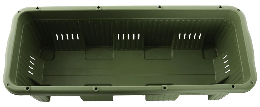 Ghiveci, plastic, verde închis, LIDOF