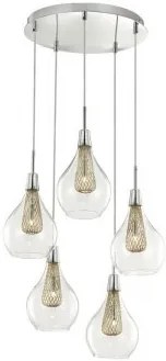 Suspensie moderna 5 becuri G9 Filo 1500202805 Nova Luce