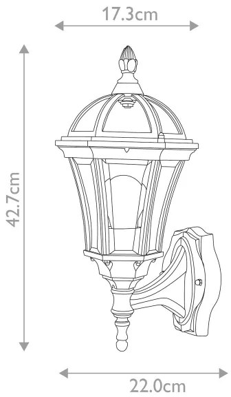 Aplică de exterior LEDBURY 1xE27/100W/230V IP44 Garden Zone