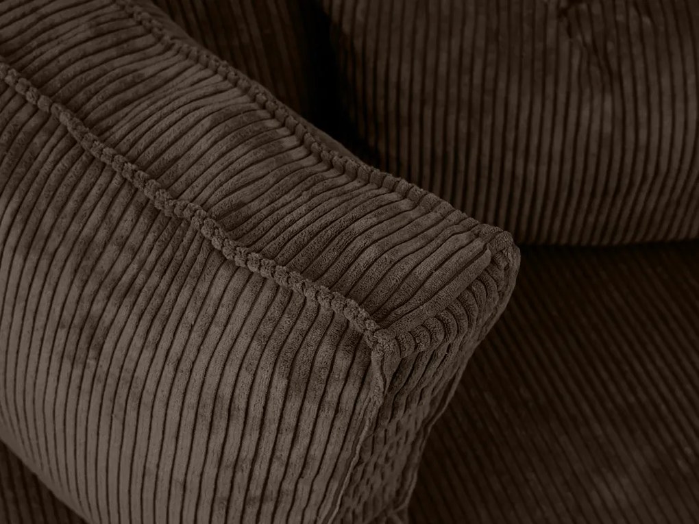 Coltar in forma de U SMART COSARO 295x140 cm, maro inchis