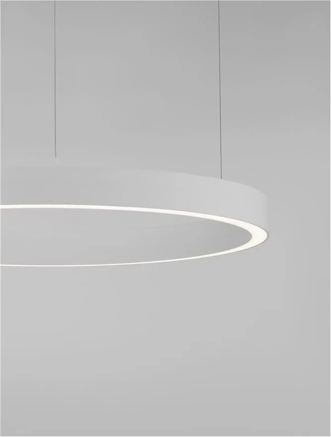 Lustra LED suspendata design circular STING White 80cm