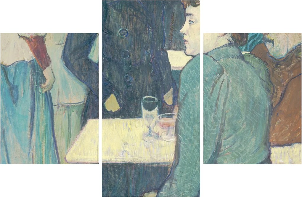 Tablou - Henri de Toulouse-Lautrec, A Corner of the Moulin de la Galette, reproducere (90x60 cm)