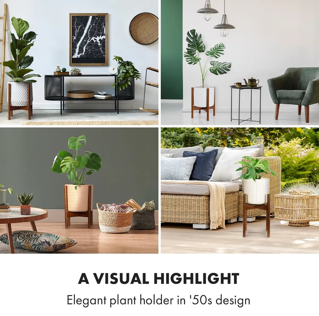 Zeist, suporturi pentru flori, 2 înălțimi, combinabile, design plug-in, naturale