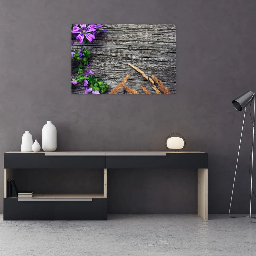 Tablou - flori de câmp (90x60 cm)