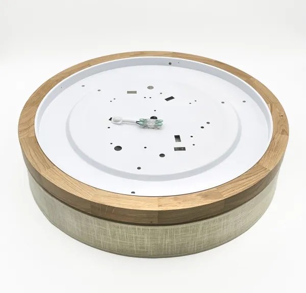 Brilagi - Plafonieră LED BELLADONNA, 36W, 230V, Ø 50 cm, crem/stejar