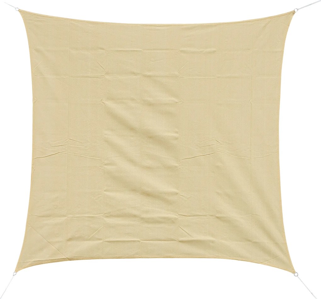 Outsunny Copertină de Soare Pătrată, Protecție UV 95%, Țesătură din Polietilenă, 360 x 360 cm, Ecru | Aosom Romania