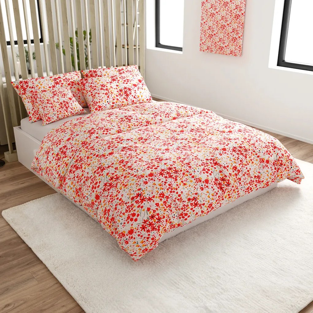 Lenjerie de pat din microfibra REDORA crem Dimensiune lenjerie de pat: 70 x 90 cm | 140 x 200 cm