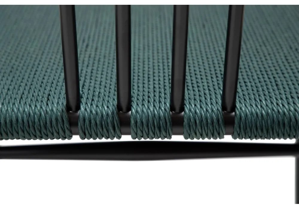 Scaun de dining negru/turcoaz Sava – DAN-FORM Denmark