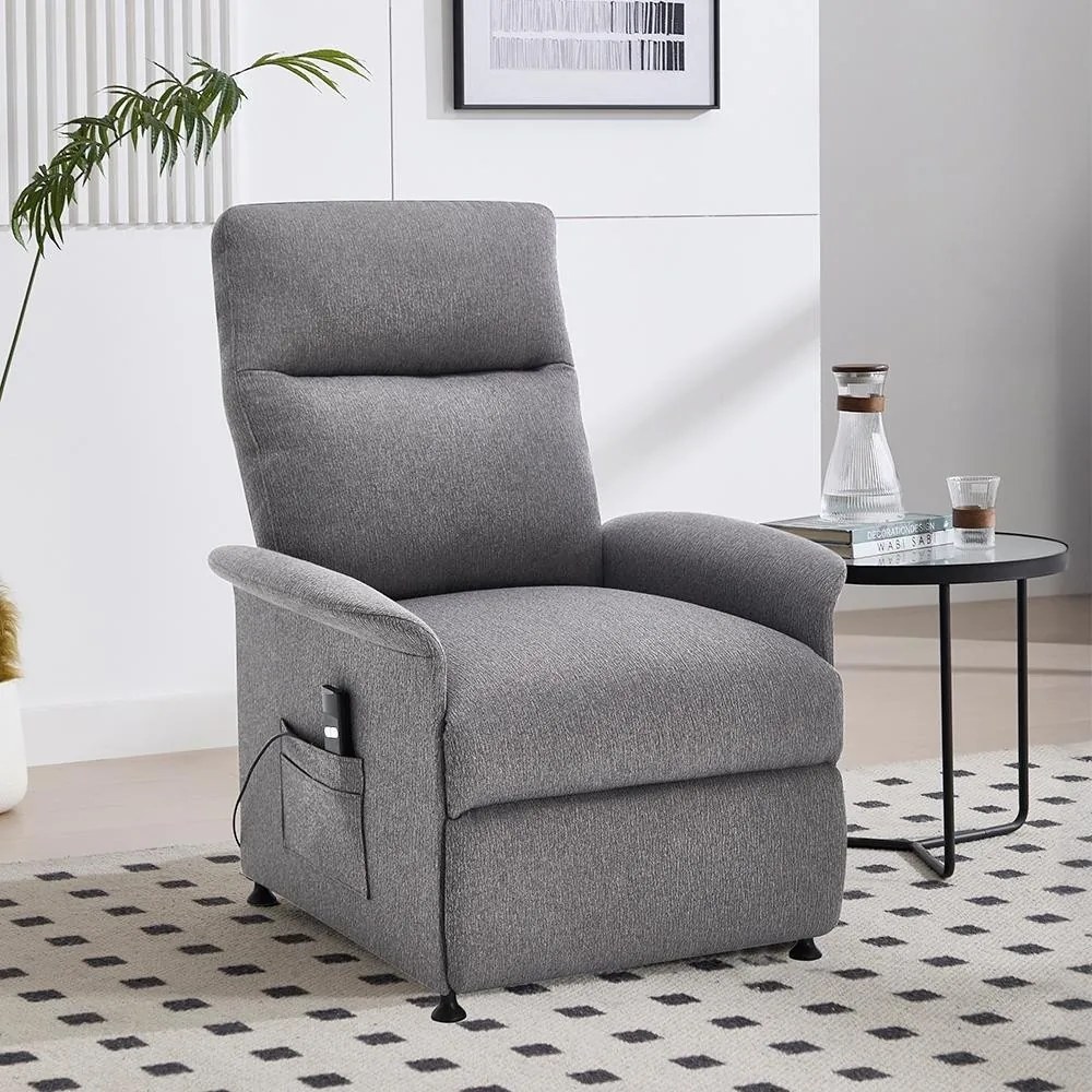 Fotoliu de relaxare reglabil electric Catini ELYSIO gri deschis