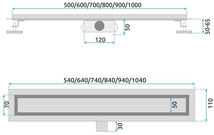 Rigola dus Rea NEOX 50 auriu periat