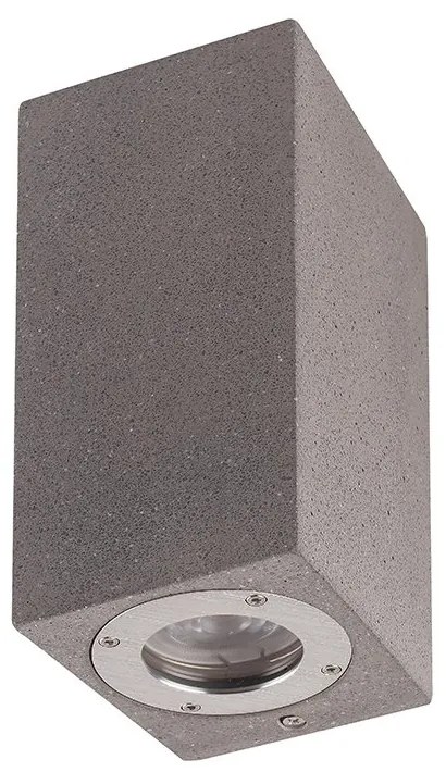 Aplica de perete iluminat exterior ambiental IP65 LEVI gri inchis