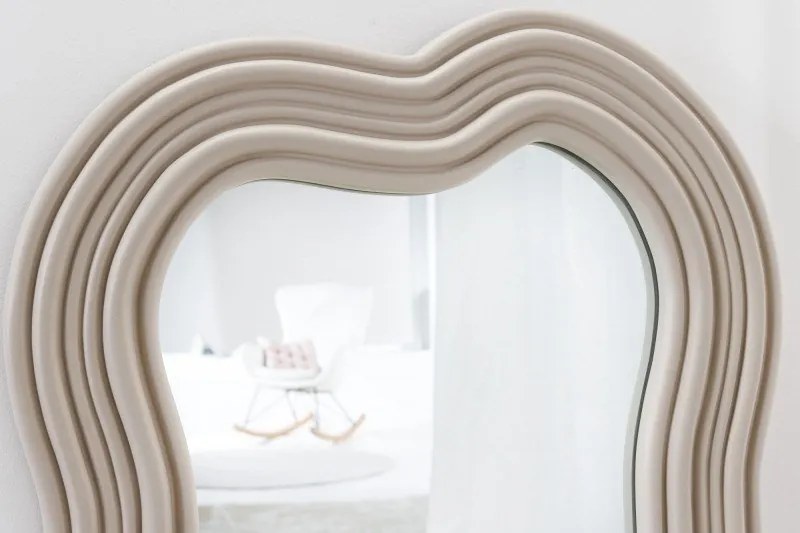 Oglinda de perete decorativa Alice II 100cm greige