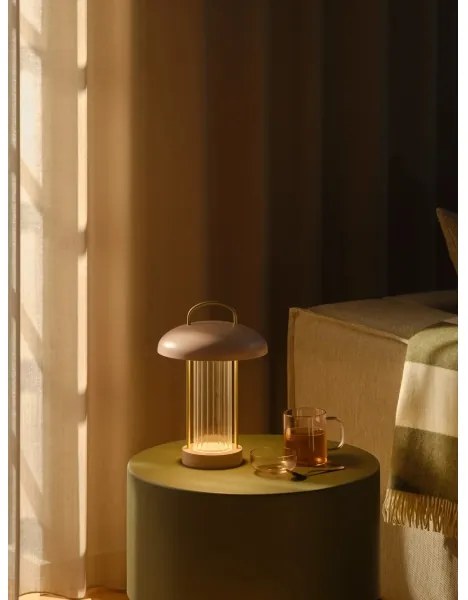 Nordlux - Lampă de birou tactilă LED reîncărcabilă MIRANO, dimabilă, 3W/3,7V, roz