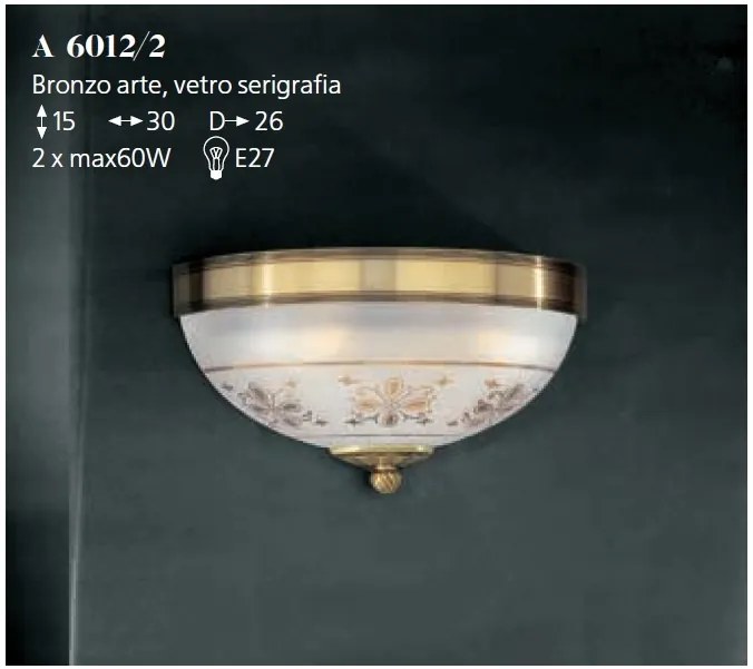 Aplica de perete clasica design italian realizata manual 6002