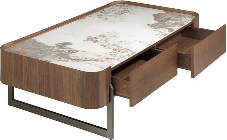 Masuta deosebita design LUX Walnut-Marble
