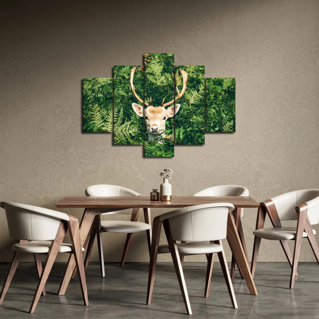 Tablou detaliu cu cap de căprioară (150x105 cm)