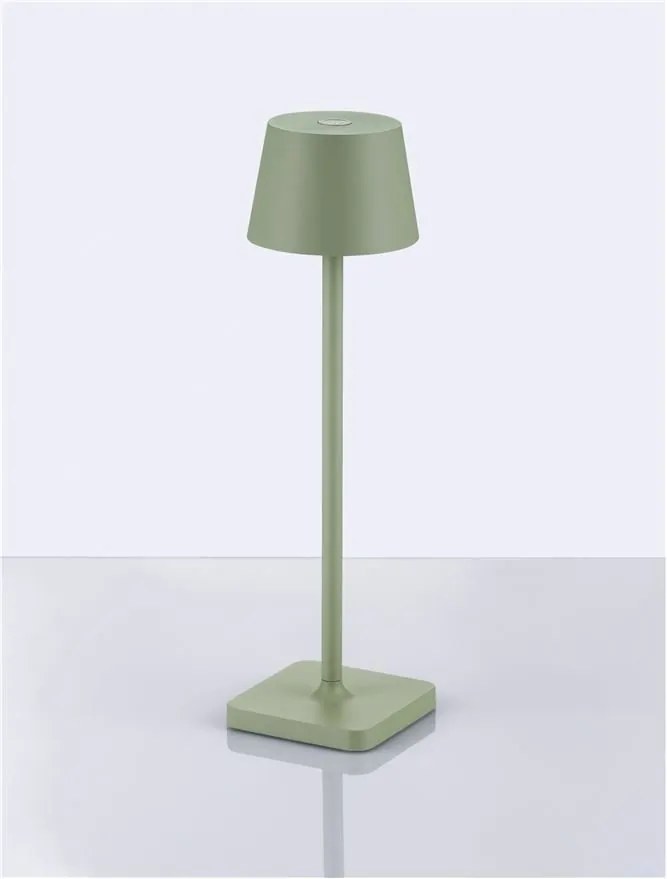 Veioza/Lampa de masa LED portabila exterior IP54 DECK verde