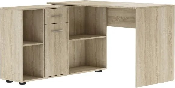 Birou de colț ELISEO – 121.4x120x75.3 cm – Sonoma