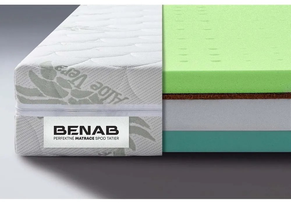 Saltea fermă/mediu-fermă din spumă reversibilă 90x200 cm BonHarmony HR BIO – BENAB