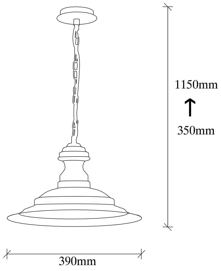 Lustră în culoarea bronz cu abajur din metal ø 39 cm Sivani – Opviq lights