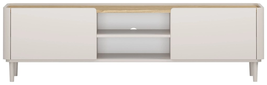 Comodă TV Elivo 170 cm pe picioare - cașmir / stejar uleiat